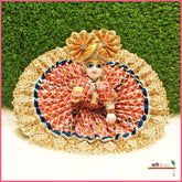 Cotton Chunri Lace Moti Work Magenta Poshak